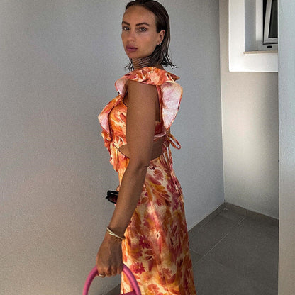 Amabel | Vibrant Ruffled Sundress