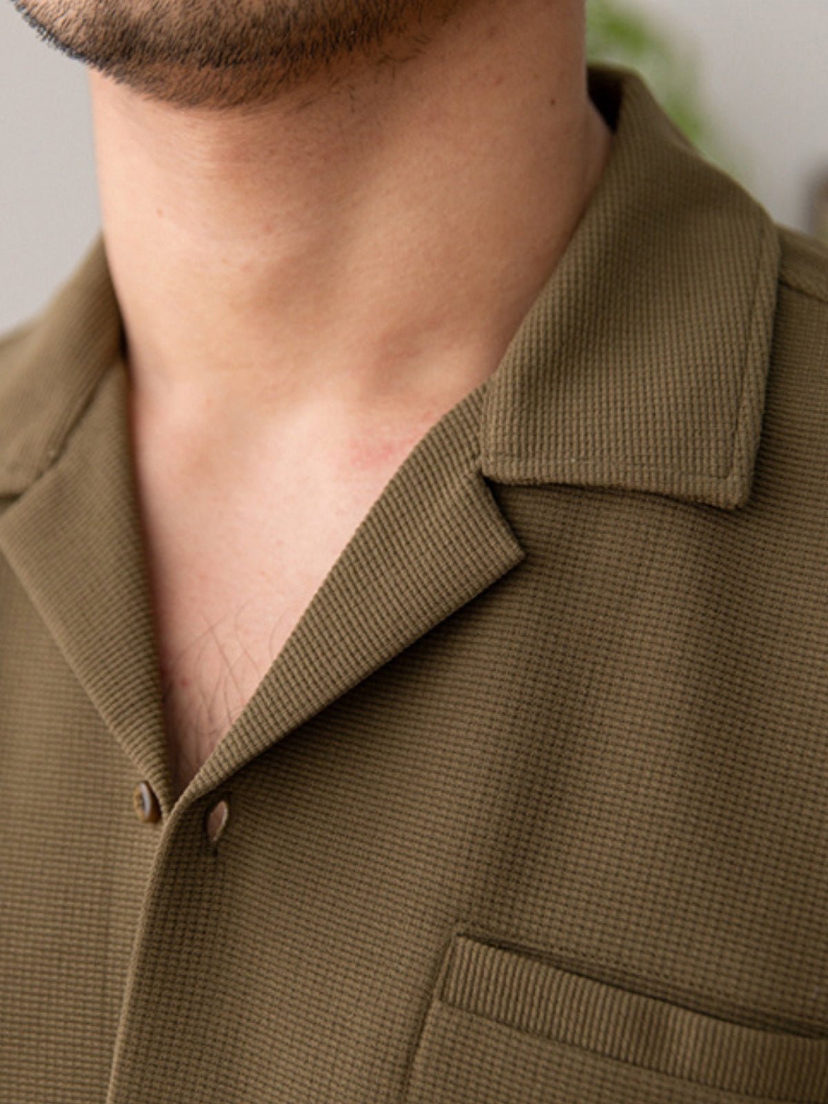 Old-Money Gebreid Cuban Collar Shirt-Felova Amsterdam