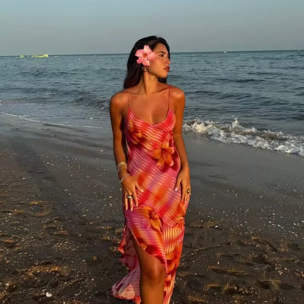 Dakota | Levendige Tropische Jurk