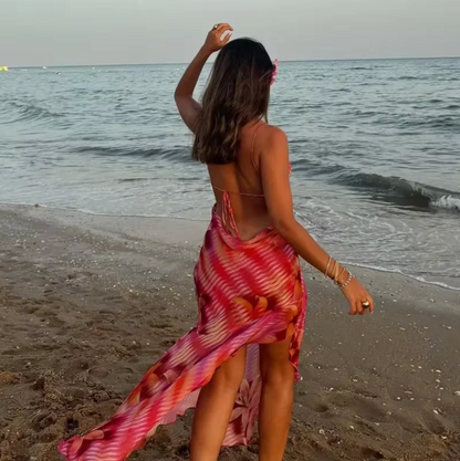 Dakota | Levendige Tropische Jurk