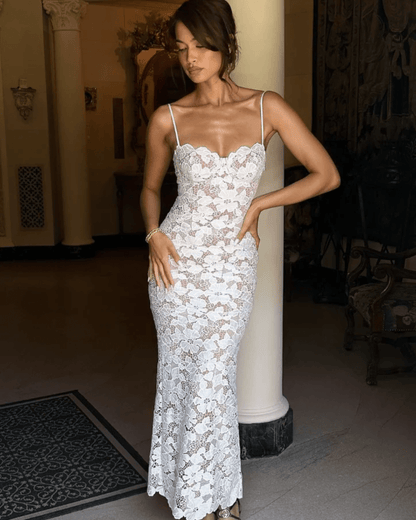 Aderyn | Lace Silhouette Dress - Felova Amsterdam