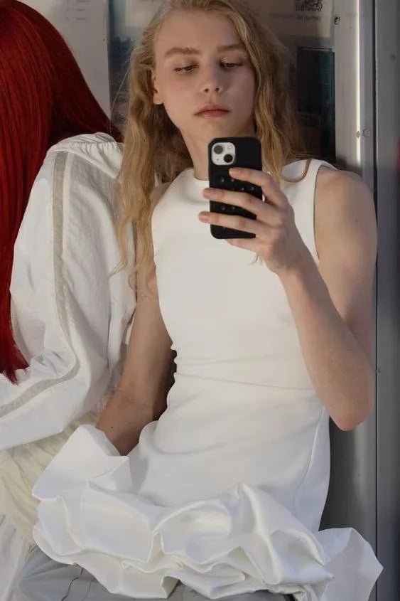 Anna | Mouwloze Mini Jurk - Felova Amsterdam