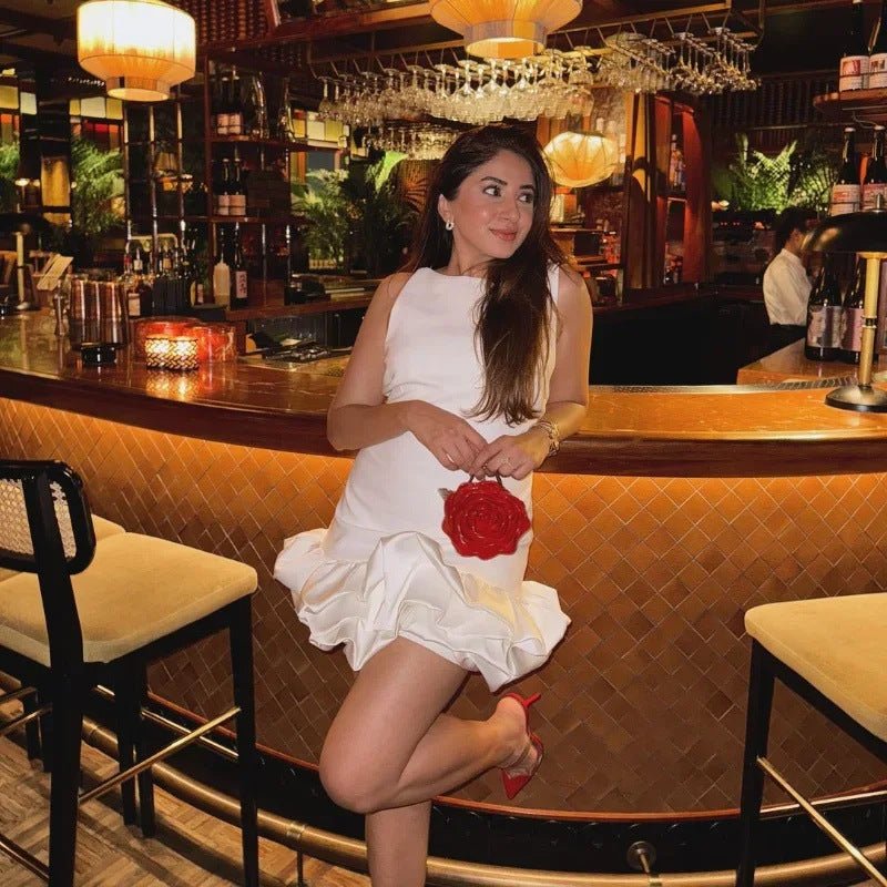 Anna | Mouwloze Mini Jurk - Felova Amsterdam