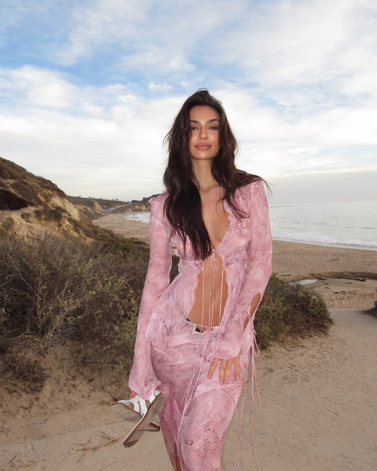 Annabelle | Vloeiende Maxi Rok Set - Felova Amsterdam