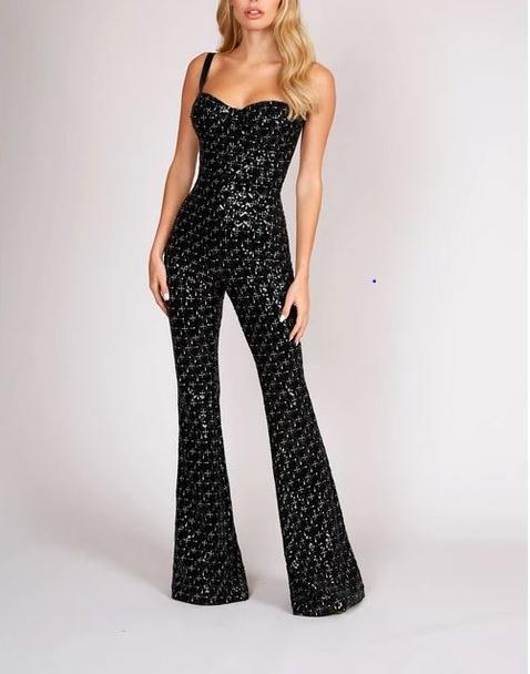 Avah | Glamoureuze Pailletten Jumpsuit - Felova Amsterdam