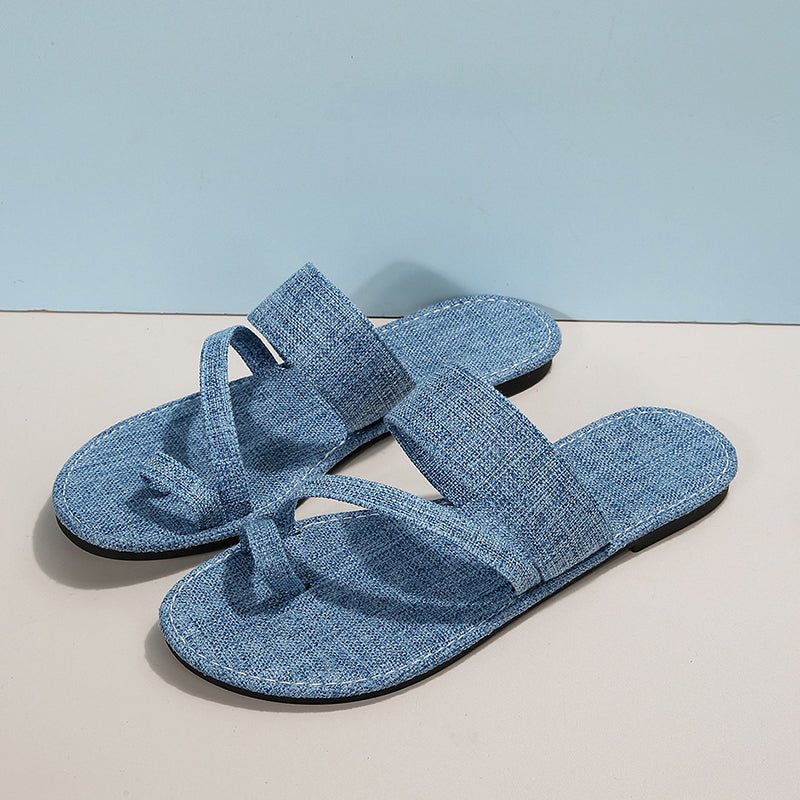 Denim | Ring slippers - Felova Amsterdam