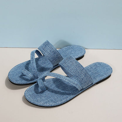 Denim | Ring slippers - Felova Amsterdam