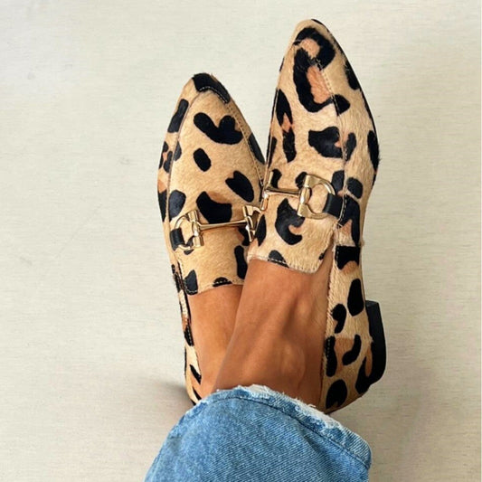 Leopard Print Loafers