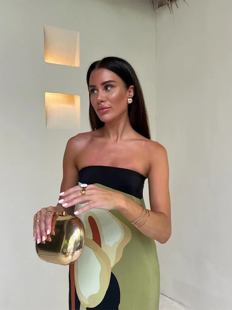 Harper | Strapless Maxi Jurk - Felova Amsterdam